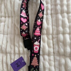 SOLD Iris and Rainbow Christmas Crossbody Strap